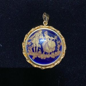 Vintage P. Pastaud Limoges France Pendant
